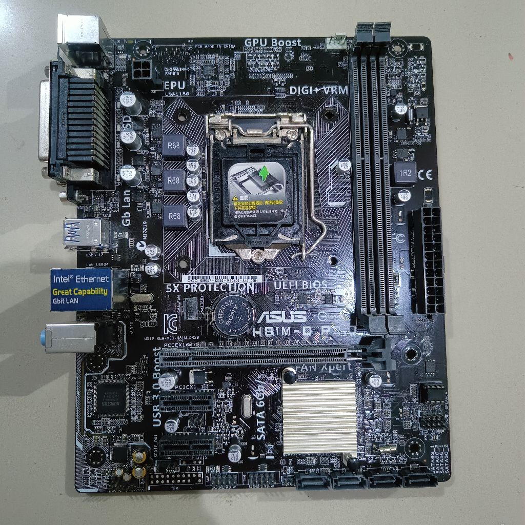 Motherboard Asus 1150 ddr3
