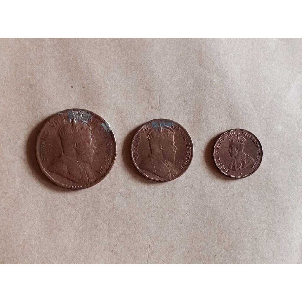 Koin Kuno British set 3 pcs