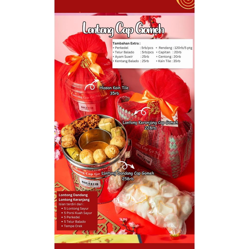 Hampers Lontong Gentong/Hampers Imlek lontong cap gomeh