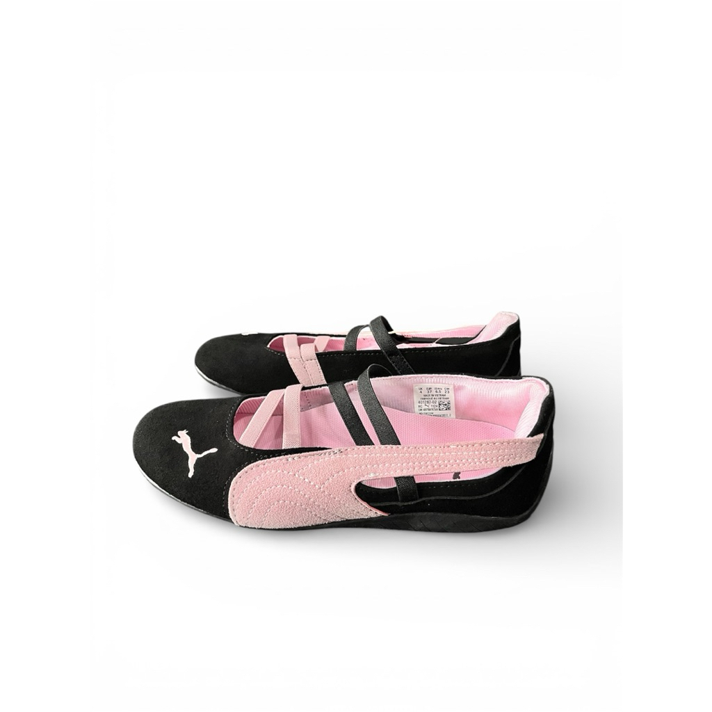 Sneakers Wanita Puma Ballet Hitam Pink