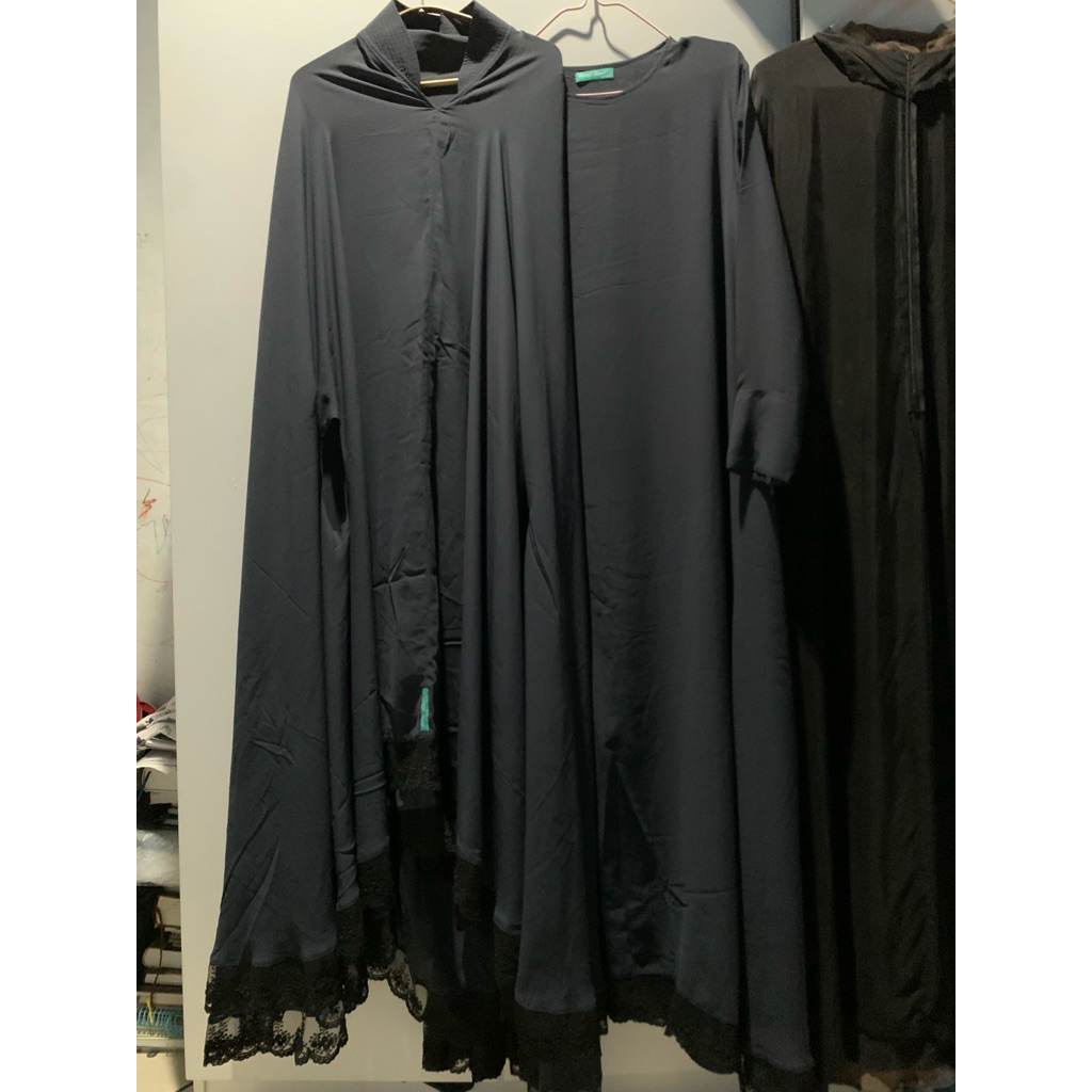 Preloved Set Abaya dan Khimar UmmuKhadijah1437