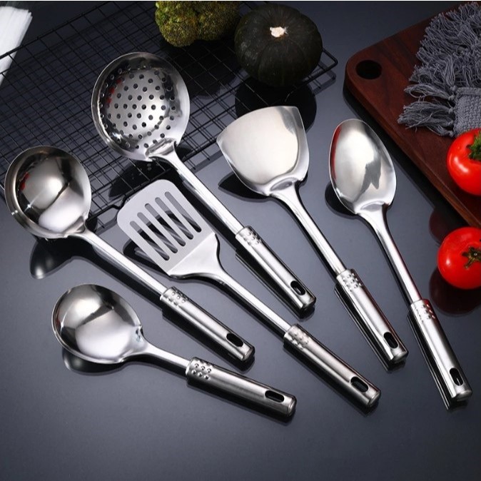 Kitchenware Spatula Stainless Set 4 In 1 Sodet Sutil Set isi 4in1 Alat Masak High Quality
