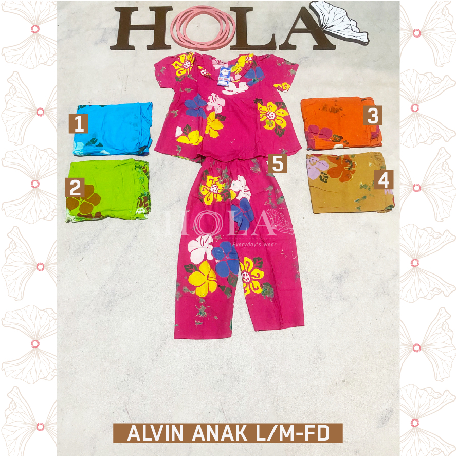 HOLA_FASH | Setelan Anak Alvin L dan XL, Setelan Cp anak batik, batik anak