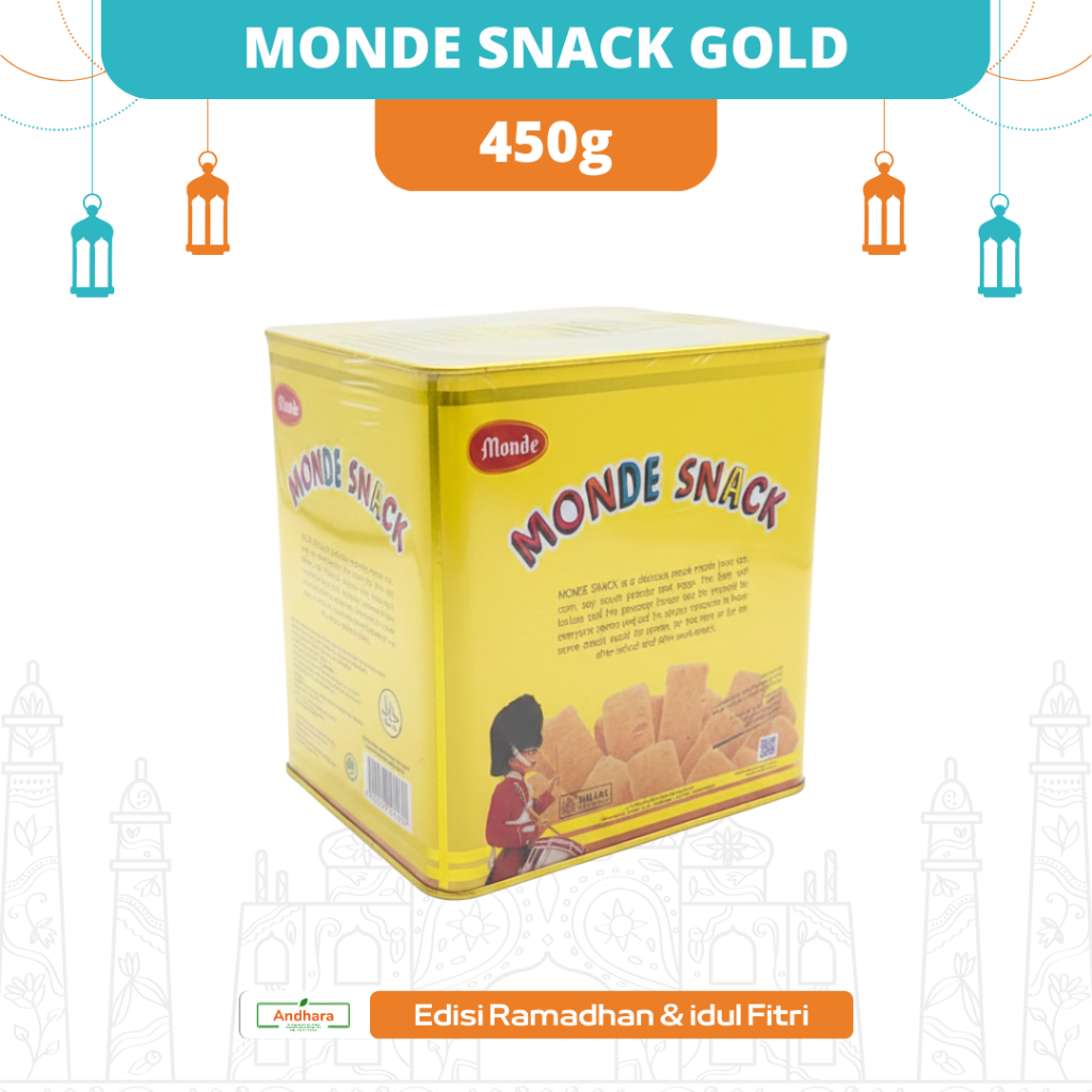 MONDE SNACK GOLD 450gr - ED 13/12/2026 - Camilan Rice Crackers - [EID]