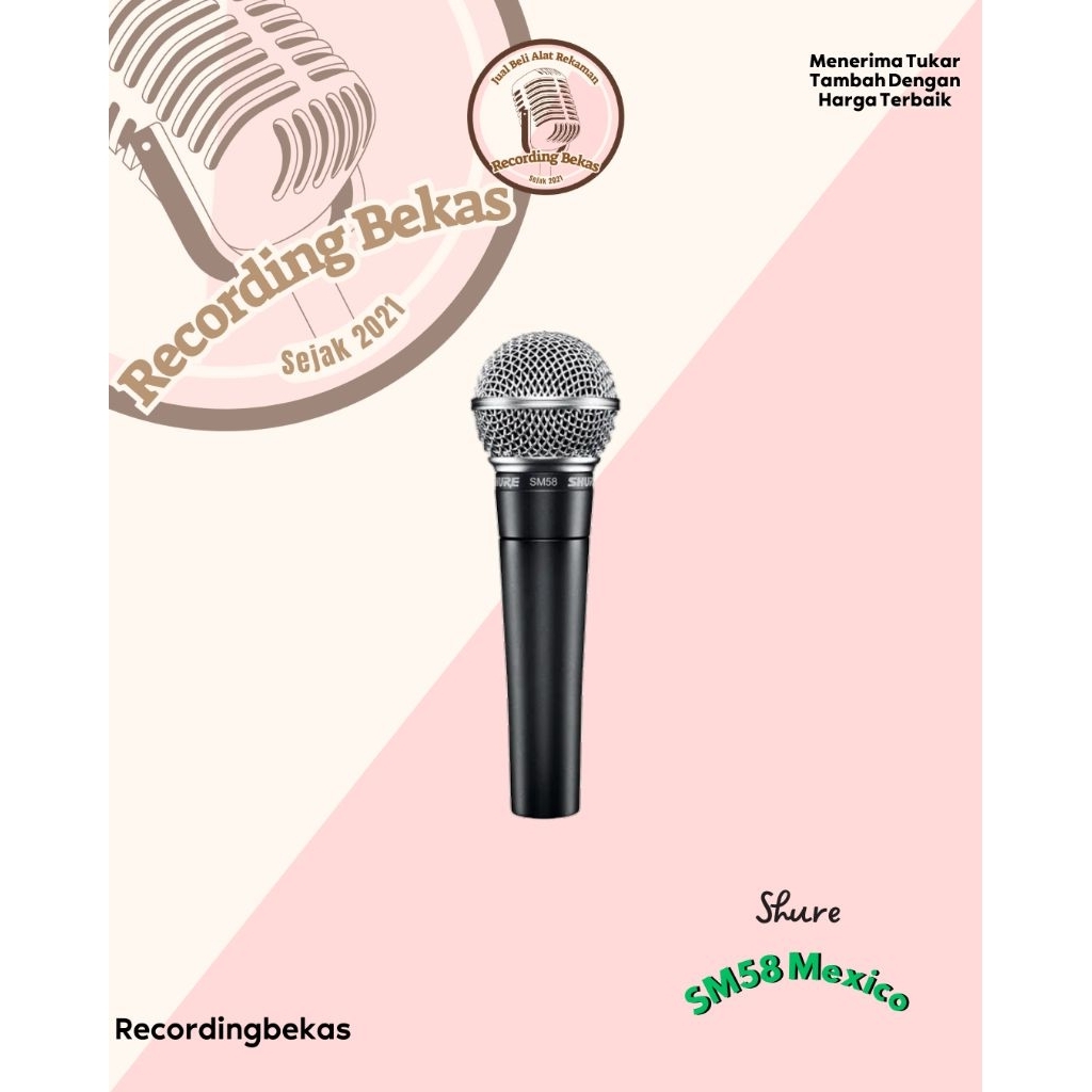 Mic Dynamic Shure SM58 Mexico