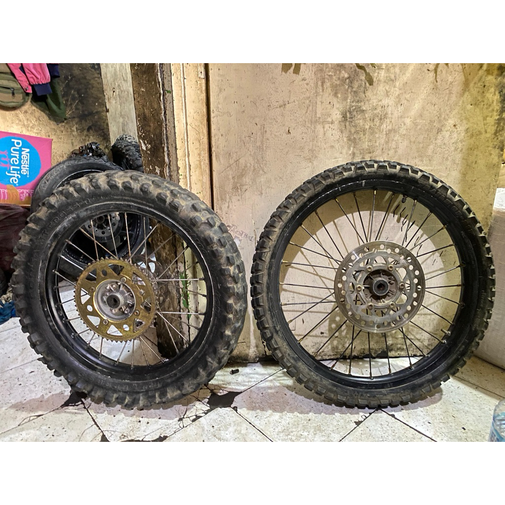 velg set klx 21-18 ring tk tromol klx