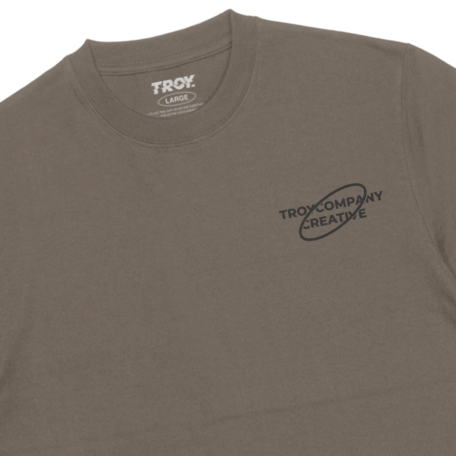 Troy Company Tshirt Maple Brown Visibly - Kaos Lengan Pendek Kaos Coklat Maple MTD 3480