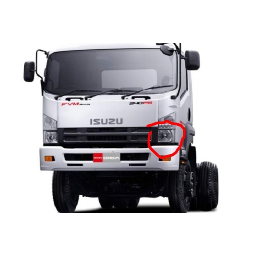 mika Lampu Headlamp Depan Isuzu Giga ELF NMR71 ORI
