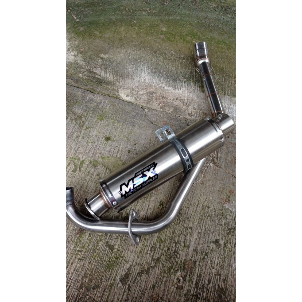 knalpot original msx road rance satria fu wrx njentar fu dbs leher ngaceng satria fu