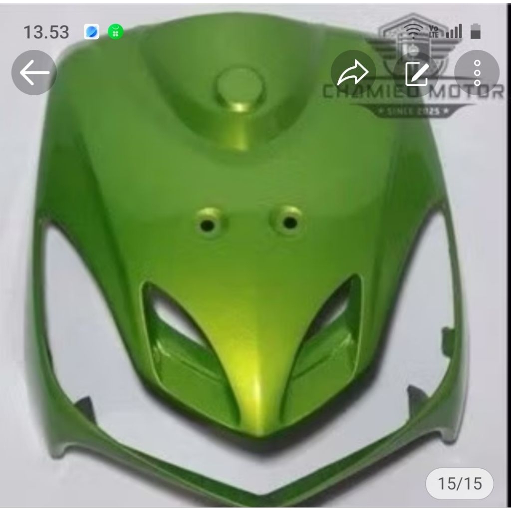 COVER PANEL DASI TAMENG DEPAN MIO SMILE WARNA HIJAU