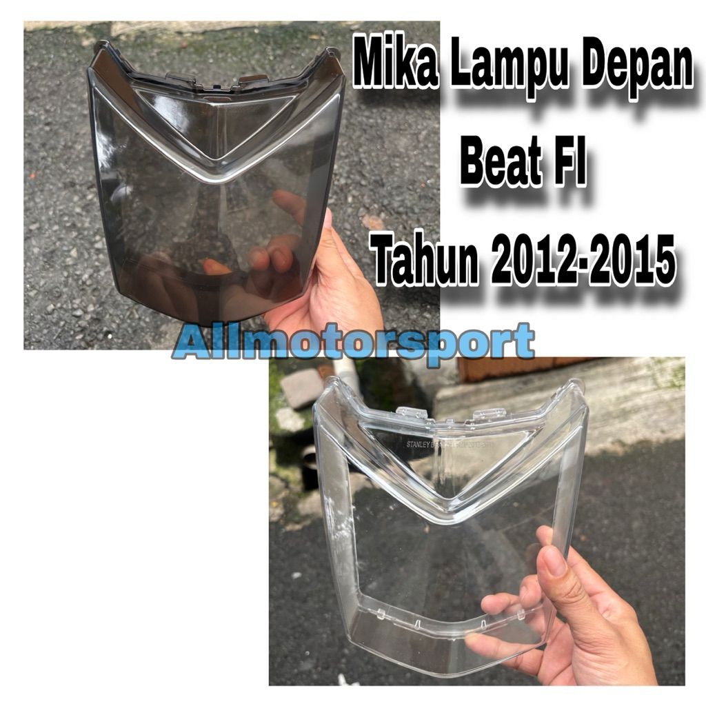 Kaca Mika Lampu Depan Beat FI 2012-2015 Cover lampu Depan Honda Beat FI Injeksi 2012-2015