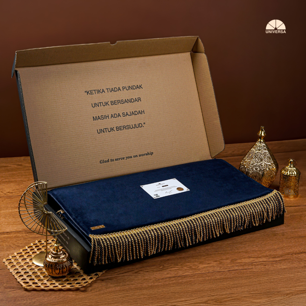 UNIVERSA Sajadah Jumbo (XL) - Sajadah Imam Polos Tebal Empuk Bulu Busa Rumbai Anti Slip