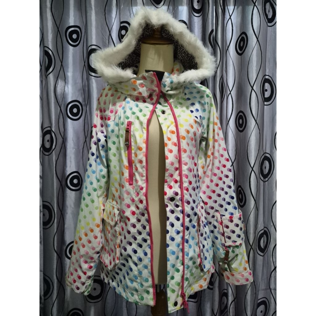 [GRIYA HAPSARI] SNowboarding Jacket Mistral for Winter Waterproof Windproof Polkadot