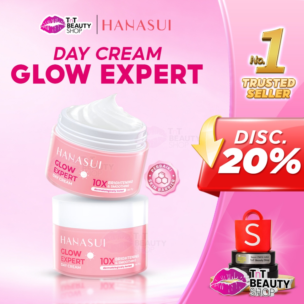 HANASUI Flawless Glow 10 Day Cream Indonesia Brightening Antioxidant | TnT Beauty Shop