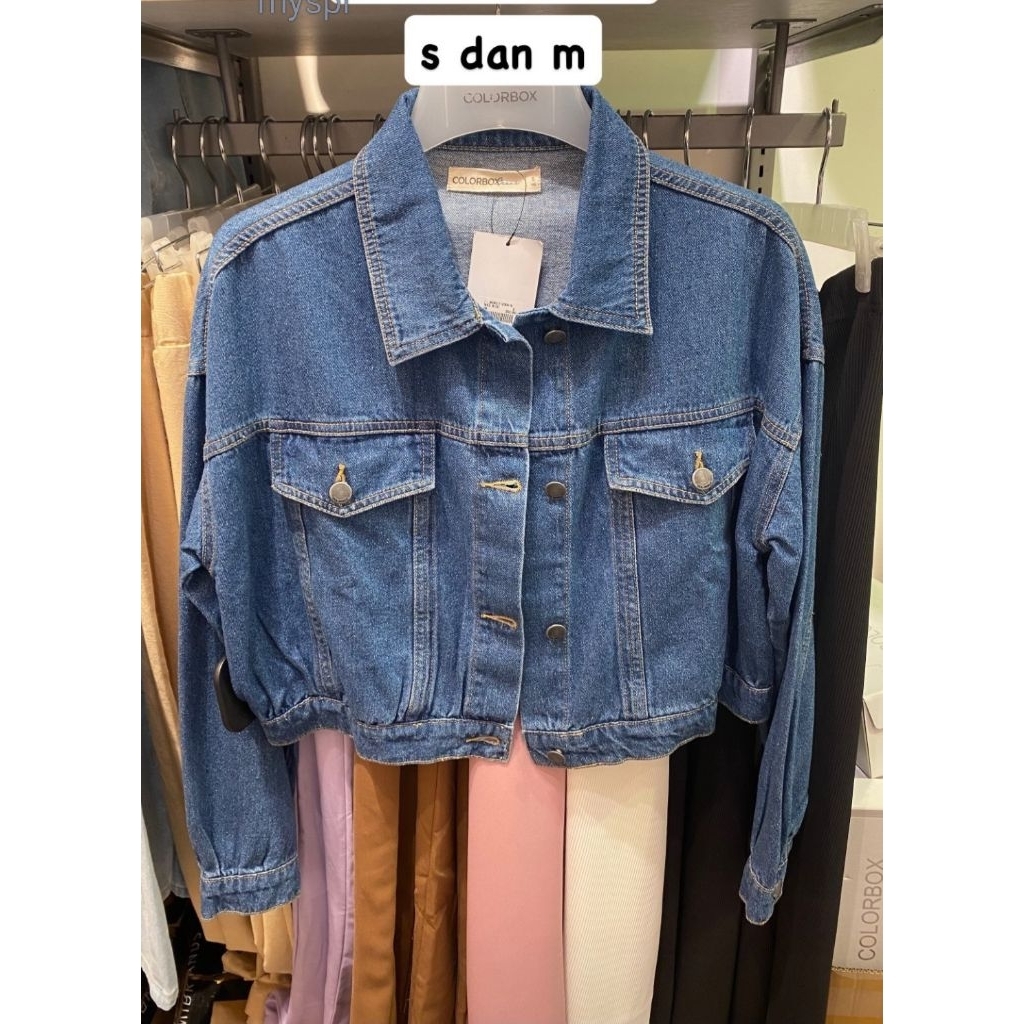 colorbox jaket jeans size s & m