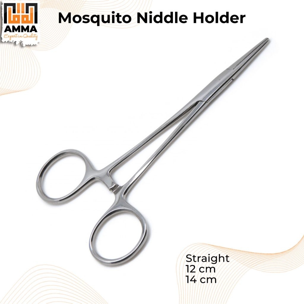 Mousquito Needle Holder Straight 12Cm