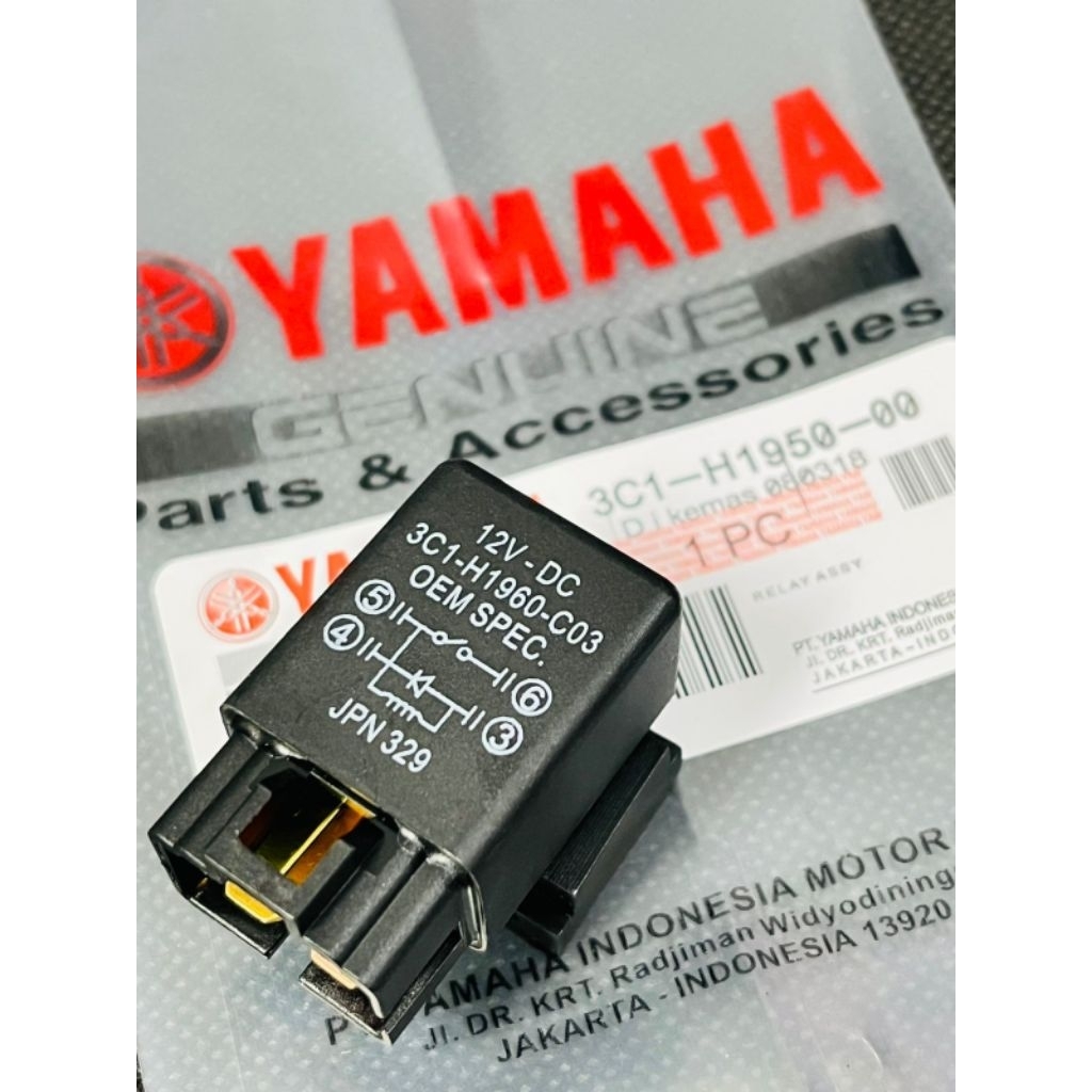 Relay Kipas Radiator 3C1 Yamaha Vixion old Vixion new NVL NVA R15 v2 Mx king 150 Xabre Scorpio z