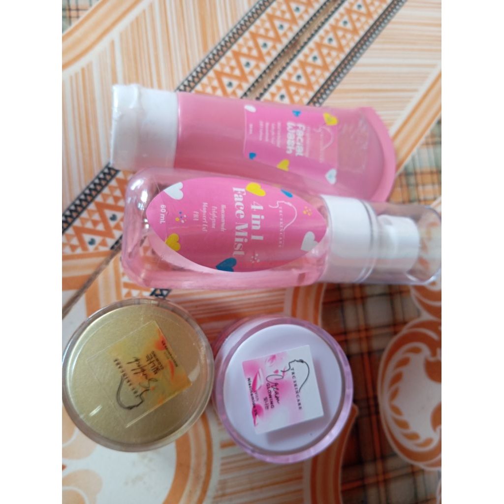 trc skincare paket glow cream glowing dosting terbaru