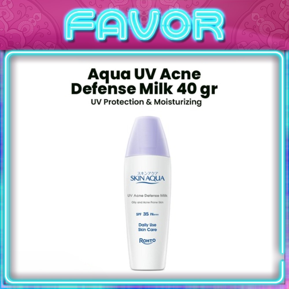 Skin Aqua UV Acne Defense Milk 40g | SPF 35 PA +++ | Sunscreen For Oily Acne Prone