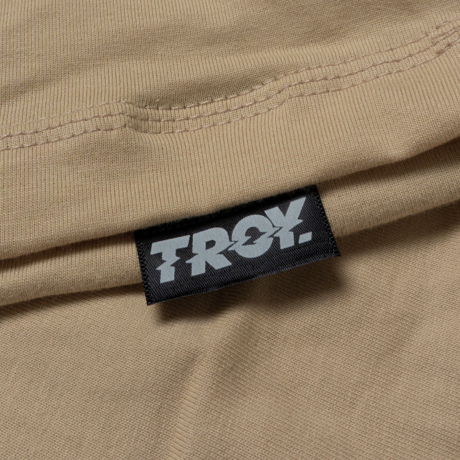 Troy Company Tshirt Beige Shopping Bear - Kaos Lengan Pendek Kaos Beige MTD 3077