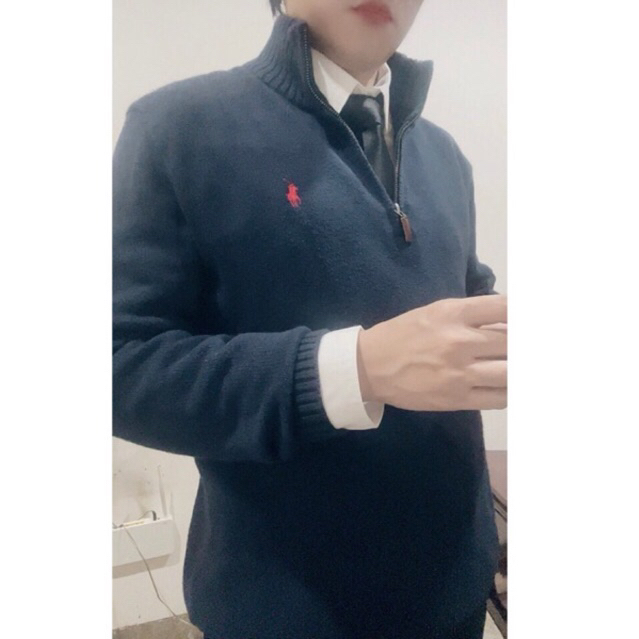Ralph Lauren Knit Half Zip Navy – Favorite Color 2026 Old Money