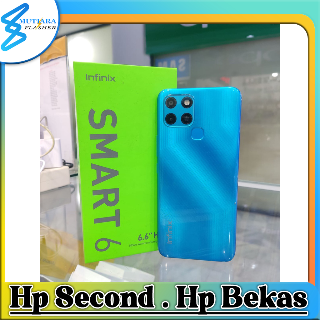Infinix Smart 6 Ram 2/32GB | Ram 3/64GB Bekas Original Flasher Store