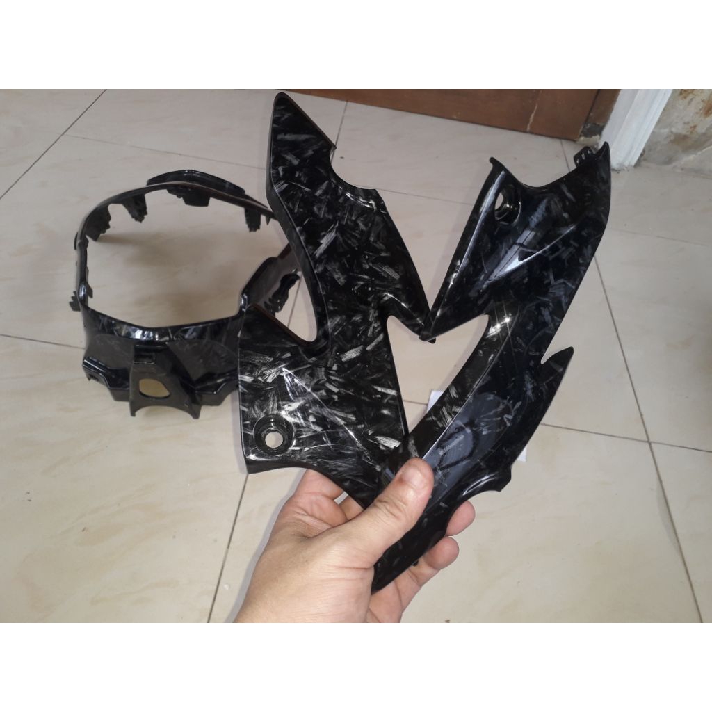 Kupingan, cover speedo, cover headlamp, body kasar, inner sayap cb150r old ori carbon wtp