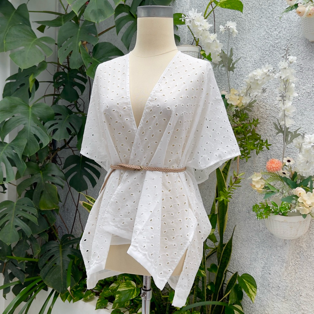 Sentosajaya_1 Dasha Outer/ Outer Katun Bolong/Outer Bordir/ Baju Atasan Wanita Bangkok Outer Bangkok
