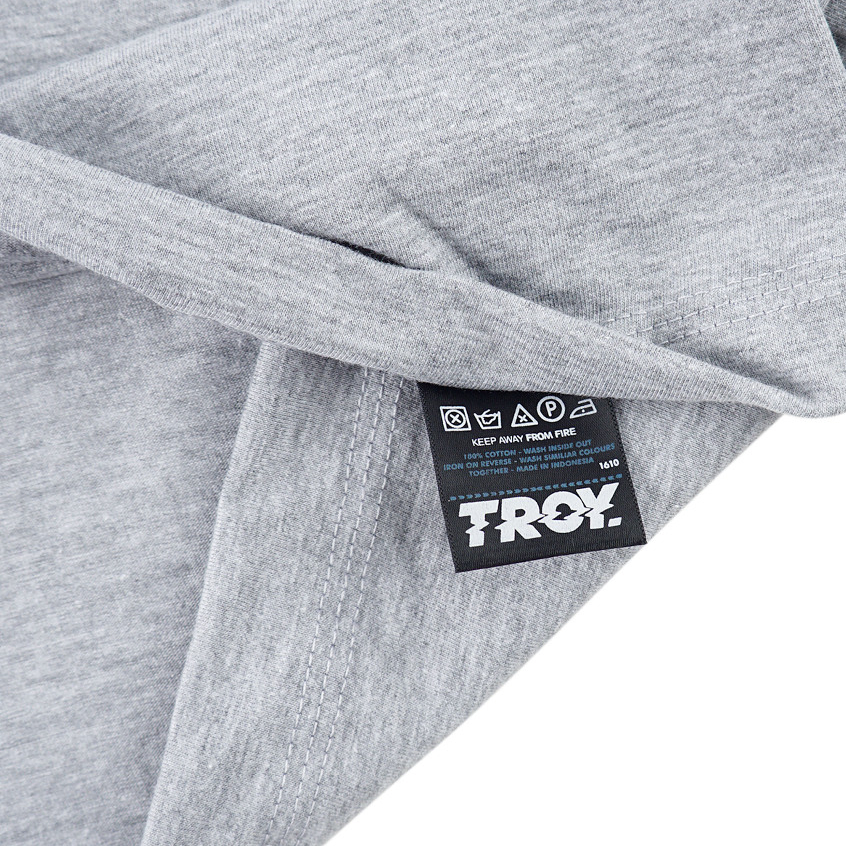 Troy Company Tshirt Misty Pyte - Kaos Lengan Pendek Kaos Abu Misty MTD 3297