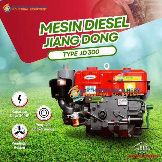 Mesin Diesel 30 HP / 30 PK Penggerak Diesel Jiangdong JD 300