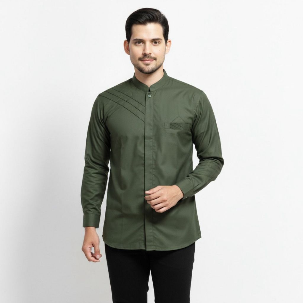 ELzaff - Baju Koko Pria Dewasa Asakhi Lengan Panjang Motif Marvel Terbaru M L XL XXL XXXL Jumbo