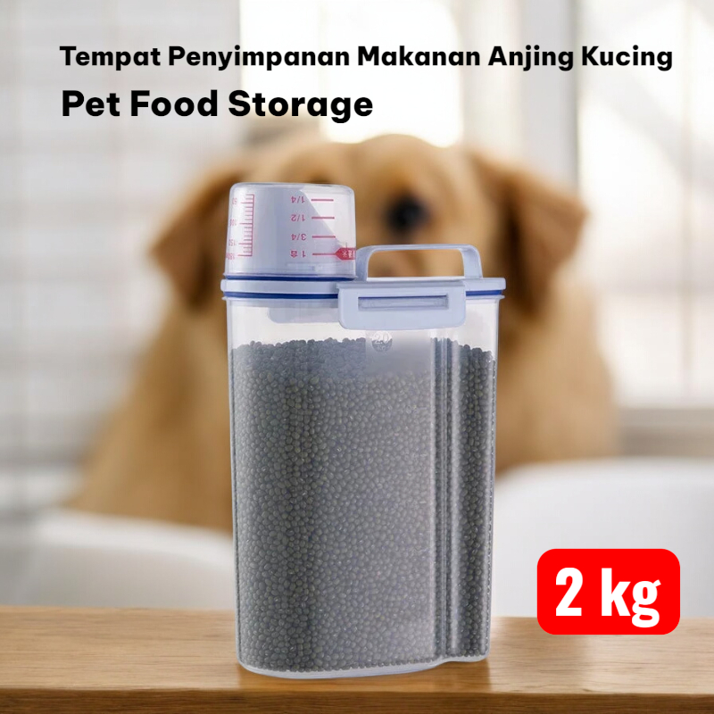 Tempat Penyimpanan Makanan Anjing Kucing Pet Food Storage
