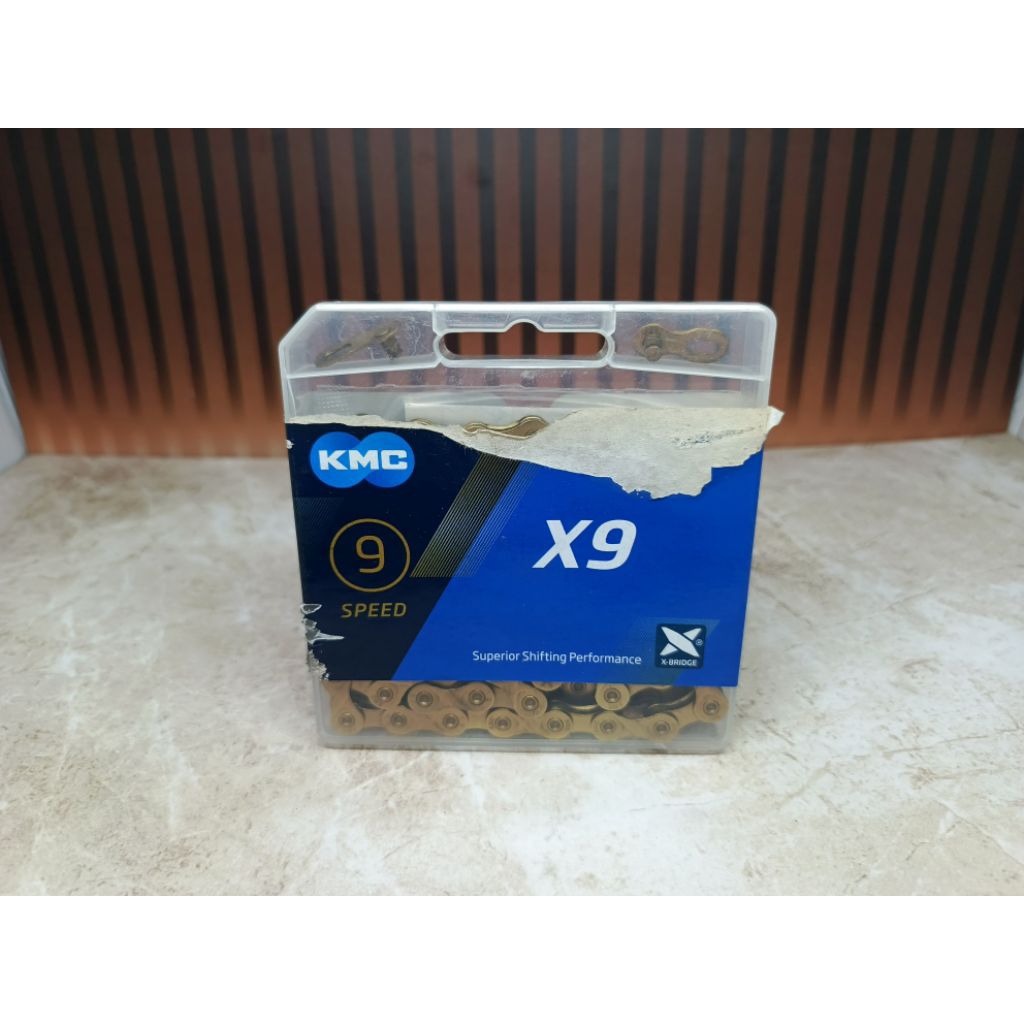 Rantai KMC X9 gold baru
