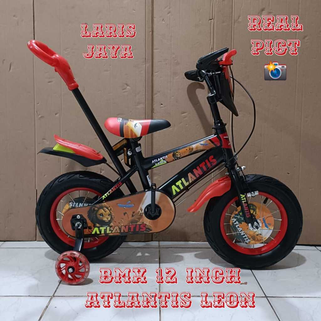 SEPEDA ANAK LAKI LAKI BMX 12 INCH ATLANTIS LEON DAN ATLANTIS TANK BAN POMPA ATLANTIS 12