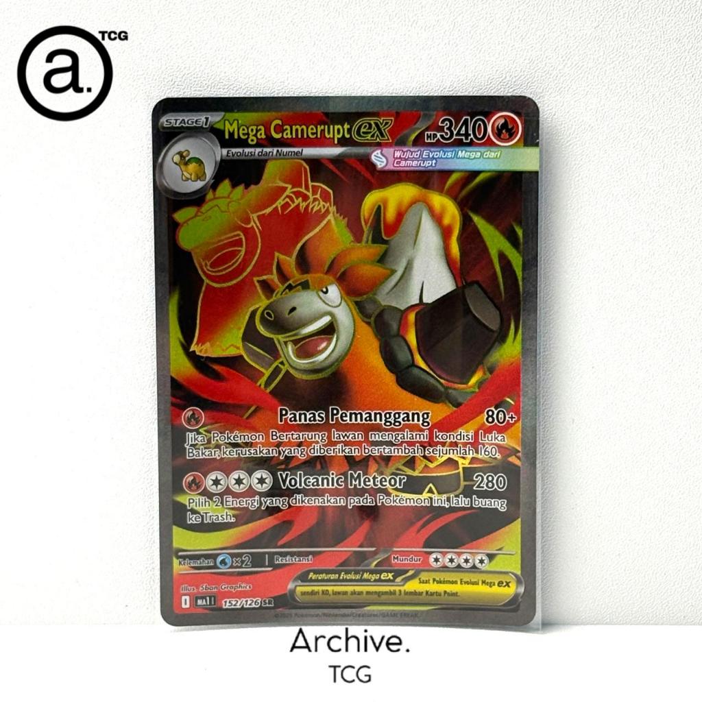 Mega Camerupt ex SR (152/126) Pokemon Indonesia ~ Evolusi Mega MA1