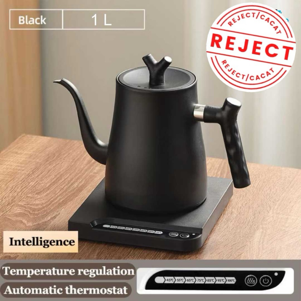 [OBRAL CACAT] Teko Listrik Kopi Pemanas Air Leher Angsa Kettle 1000W 1L - HR-462
