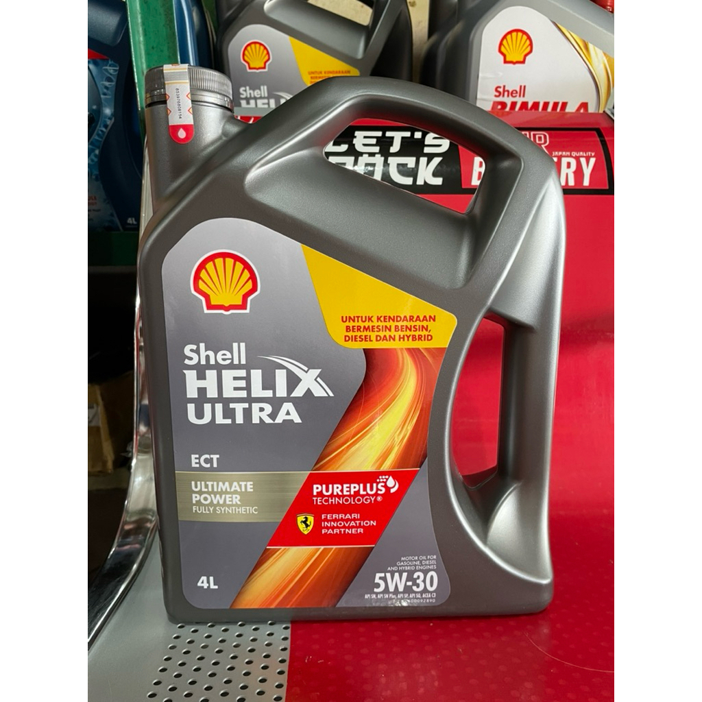 Oli Shell Helix Ultra SQ ECT 5W-30 Full Synthetic | 4 Liter (Untuk Mobil Bensin, Diesel & Hybrid)
