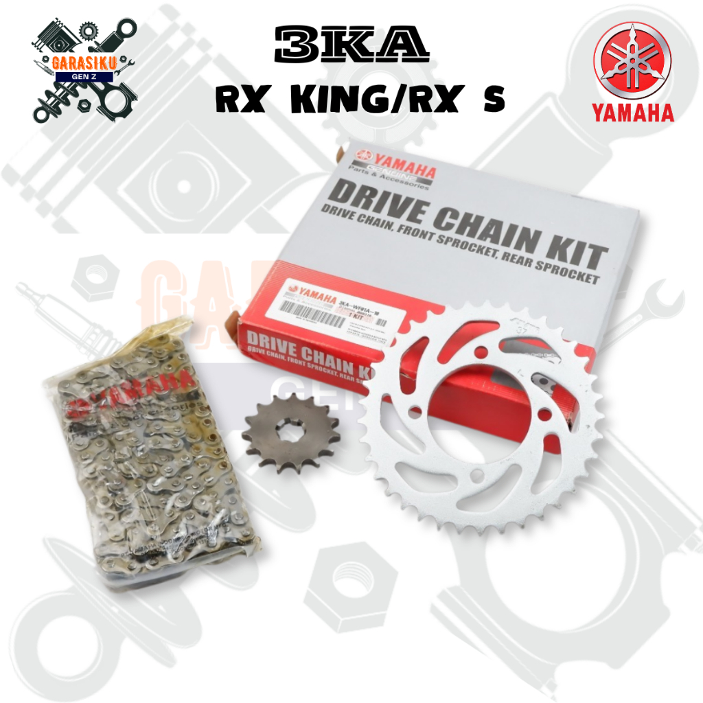 gear set rx king / Rantai Gearset Yamaha RX King 3KA original