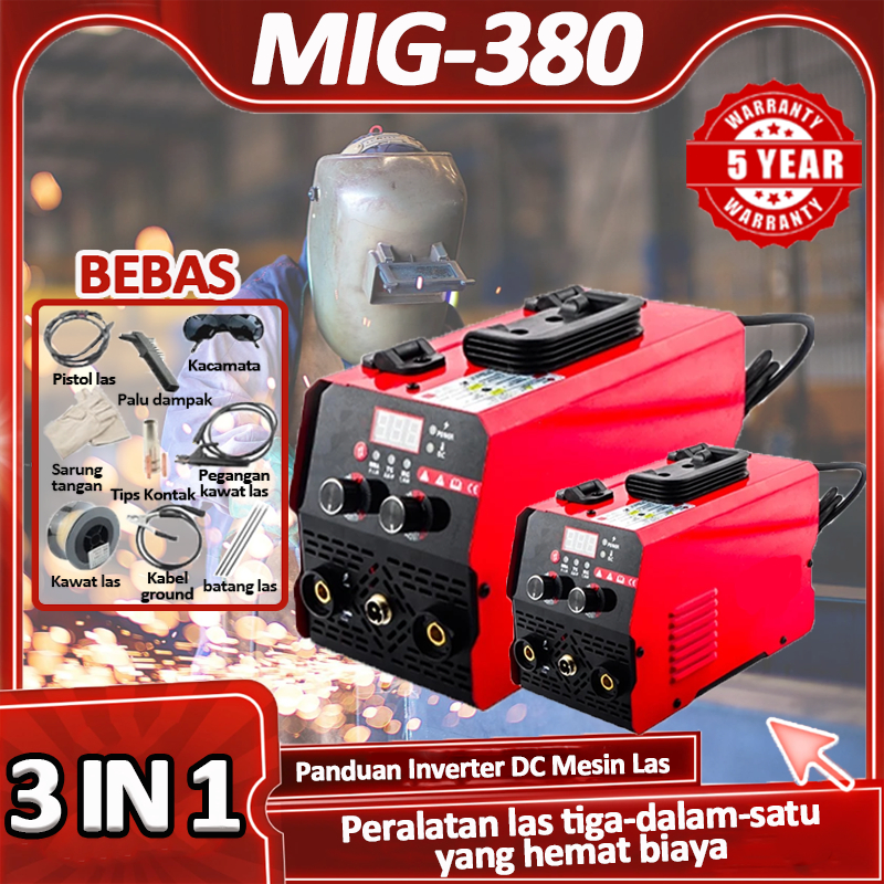 Mesin Las Mig 450 Watt Las Listrik Welding Machine Mesin Travo Las Listrik Inventer Model: MIG-380 G