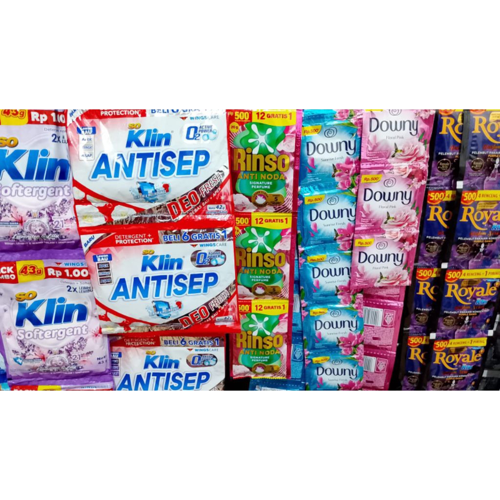 SOKLIN DETERGEN BUBUK SABUN CUCI BAJU ANEKA MACAM
