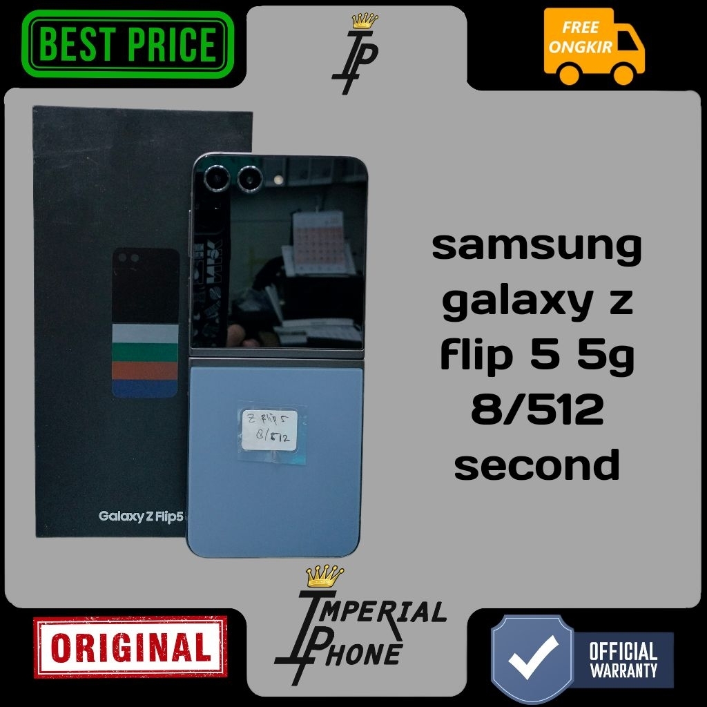 samsung galaxy z flip 5 5g 8/512 resmi second