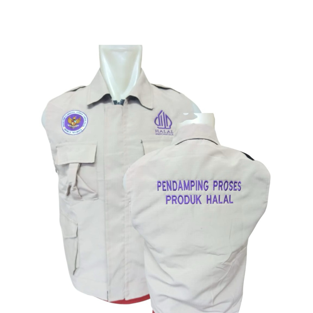 rompi bpjph terbaru/rompi halal/rompi pendamping pondok halal