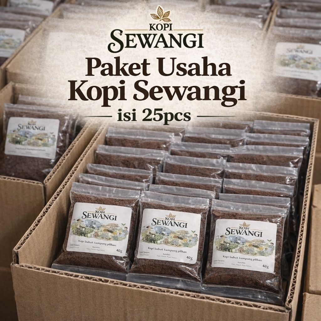 [ISI 25 PCS] GROSIR KOPI BUBUK ROBUSTA TANPA CAMPURAN JAGUNG RASA LEBIH PEKAT DAN KUAT