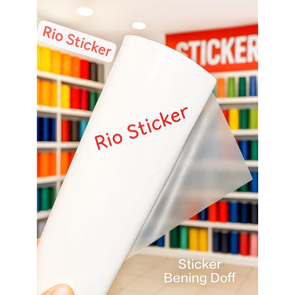 Skotlet bening clear putih doff stiker transparan clear doff maxdecal