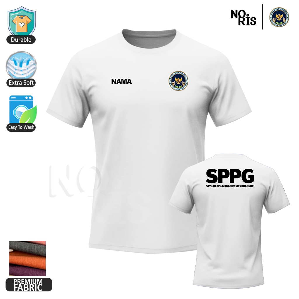 Noris shirt Baju Kaos Seragam MBG SPPG