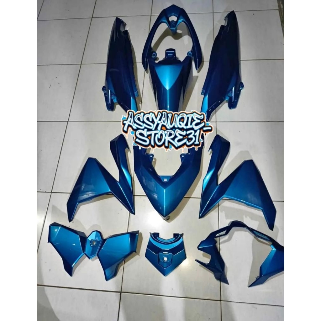 Cover Body Halus Honda Vario 125 150 LED Old Warna Custom Biru