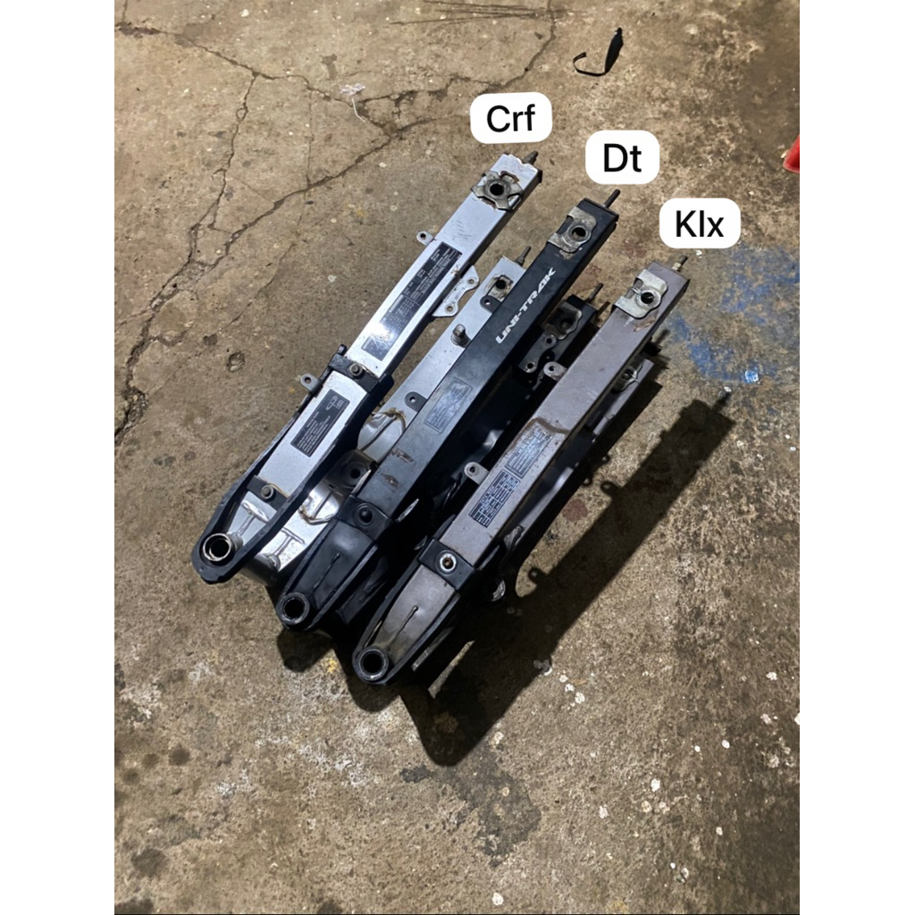 arm original CRF/KLX BF silver / hitam