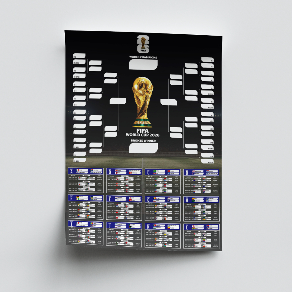 Poster Jadwal Pertandingan Piala Dunia 2026