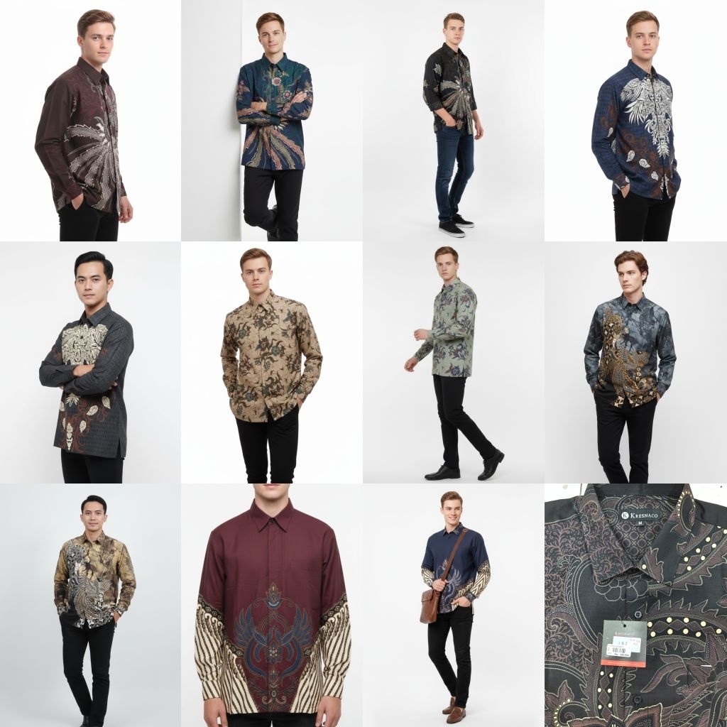Kresnaco Kemeja Batik Pria CR14 CR15 Car16 CR17 CR18 CR19 CR20 CR21 CR22 CR23 CR24 CR25