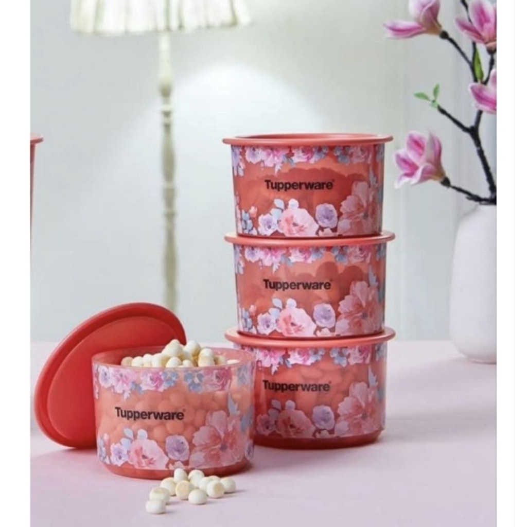 Tupperware Original Magnolia Canister (Set isi 4)